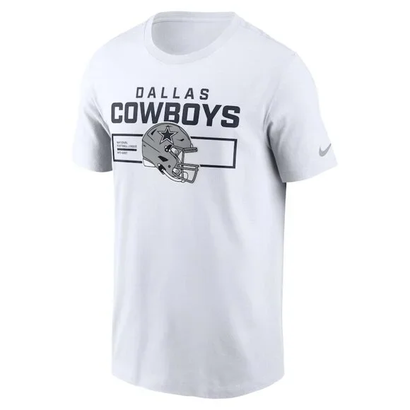 Men's Nike White Dallas Cowboys Primetime Helmet Essential T-Shirt - Picture 1 of 2